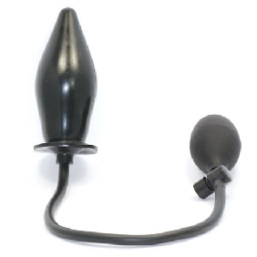 Tapon anal inflable negro