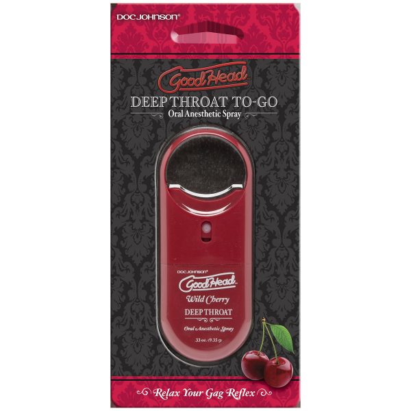 Goodhead - Spray de garganta profunda - Cereza silvestre- .33 Oz.
