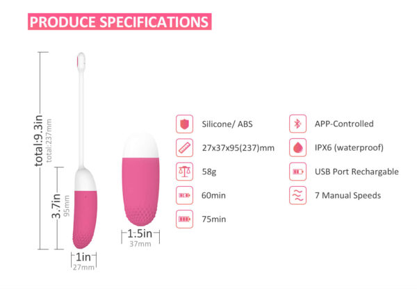 Huevo Vibrador controlado por APP