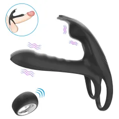 ANILLO VIBRADOR PARA DOBLE PENETRACION CON CONTROL