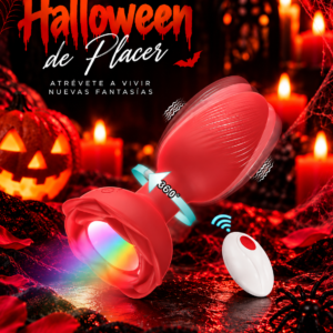 PLUG ANAL ROJO DE SILICONA CON MOVIMIENTOS GIRATORIOS